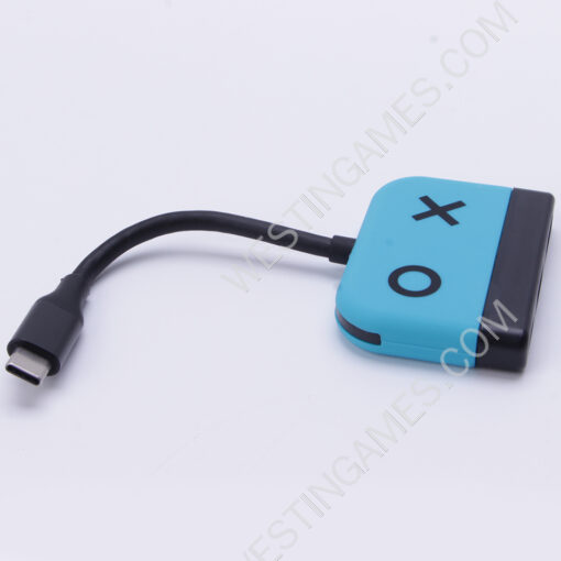 3in1 Type-C 4K 30Hz HD Dock Converter Adapter for Switch and OLED - Blue - Image 4