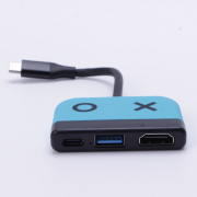 3in1 Type-C 4K 30Hz HD Dock Converter Adapter for Switch and OLED - Blue 06