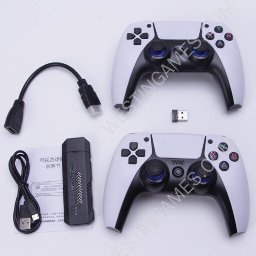P5 PRO Video Game Console 2.4G Double Wireless Controller Game Stick 4K 37000 Retro Games 64GB - Image 2