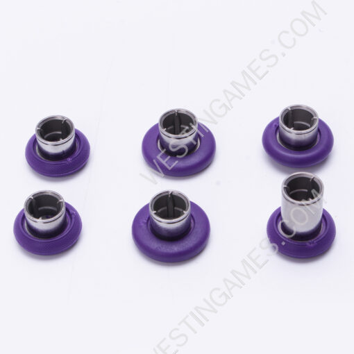 New 12Pcs Swap Thumbsticks Grips Metal Magnetic Stick Set for XBOX ONE Elite 2 Controller Full Purple - Image 6