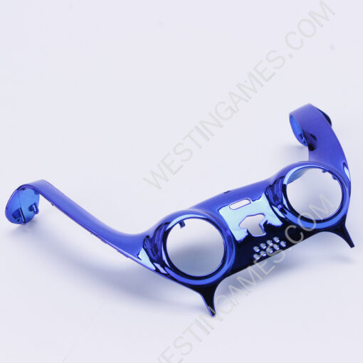 Mirror Chrome Decorative Strip Handle PC Shell Cover For PS5 Gamepad Controller - Deep Blue - Image 3