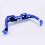 Mirror Chrome Decorative Strip Handle PC Shell Cover For PS5 Gamepad Controller - Deep Blue 04