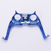 Mirror Chrome Decorative Strip Handle PC Shell Cover For PS5 Gamepad Controller - Deep Blue 05
