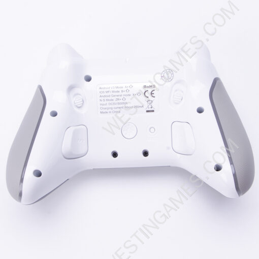 RGB Wireless Game Controller Dual Motor Vibration Turbo Bluetooth Gamepad iPEGA PG-9666 for Switch PS3/PS4 Android iOS PC - White - Image 5