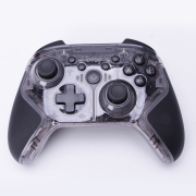 RGB Wireless Game Controller Dual Motor Vibration Turbo Bluetooth Gamepad iPEGA PG-9666 for Switch PS3/PS4 Android iOS PC - Transparent Black 04