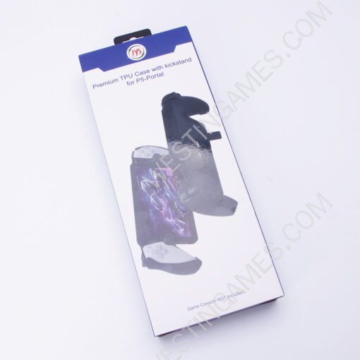 Protective Soft Tpu Grip Cover Case with Kickstand for PS5 Portal - Black