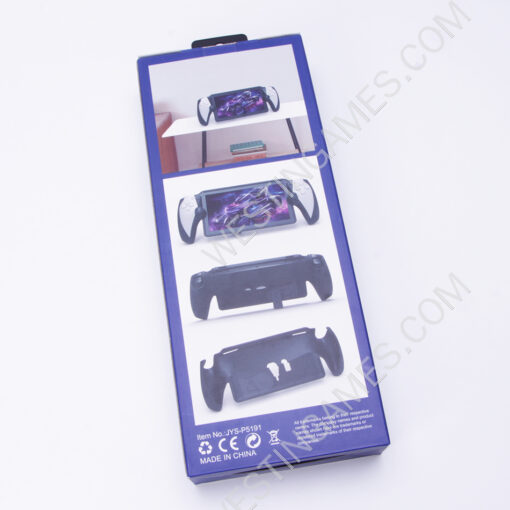 Protective Soft Tpu Grip Cover Case with Kickstand for PS5 Portal - Black - Image 2