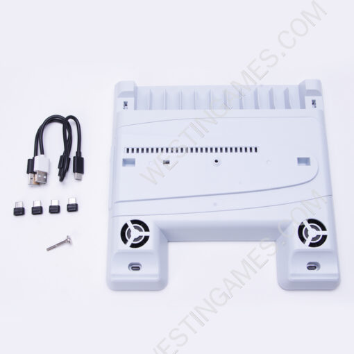 Multifunctional Cooling Stand with Cooler Discs Slot and Controller Charging Dock RGB Light for PS5 and PS5 Slim - Image 3