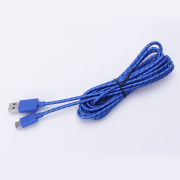 Original 9ft Braided Type-C USB Charging Cable Cord for Xbox One Elite Controller 2Gen Blue