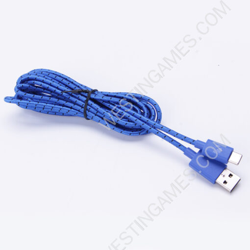 Original 9ft Braided Type-C USB Charging Cable Cord for Xbox One Elite Controller 2Gen Blue - Image 2
