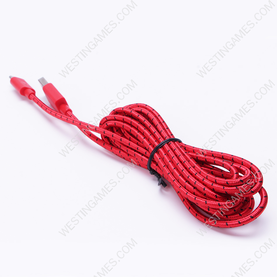 Original 9ft Braided Type-C USB Charging Cable Cord for Xbox One Elite Controller 2Gen Red - Image 5