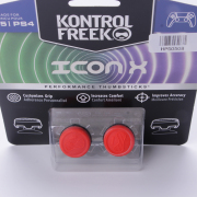 Joystick Caps Convex Thumbstick Cover Grip Set Joystick Cap for PS4 PS5 Switch Pro - ICONX Red Black 03