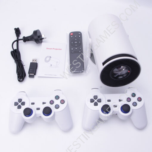 3D Mini Game Projector 2in1 HY300 Gamepad Controller Android 11 Portable Console Home 4K - Image 3