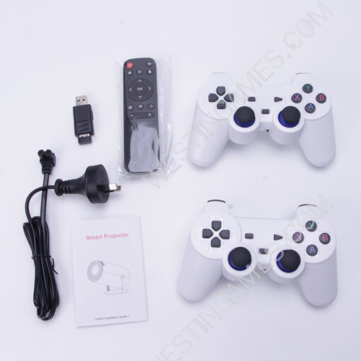 3D Mini Game Projector 2in1 HY300 Gamepad Controller Android 11 Portable Console Home 4K - Image 6