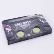 s Convex Thumbstick Cover Grip Set Joystick Cap for PS4 PS5 Switch Pro - ZOMBIES Yellow Black