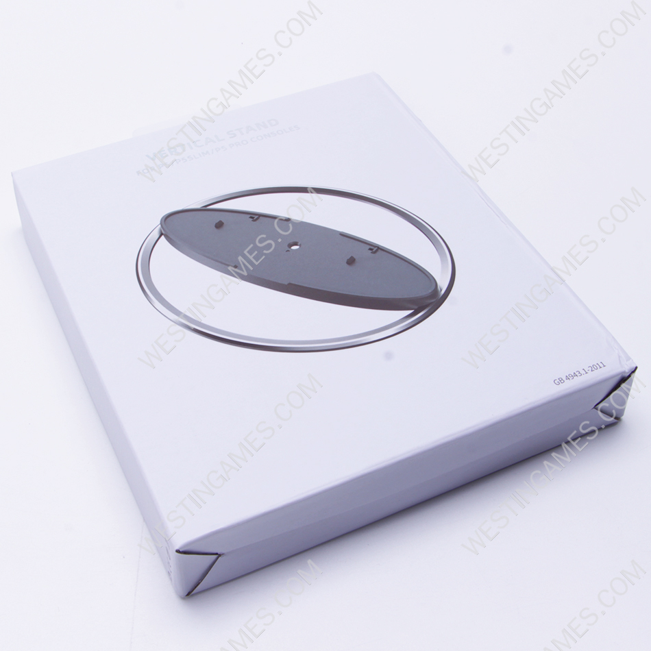 Vertical Base Stand Metal Bracket Holder for PS5 Slim Pro Disc and Digital Edition Console Silver