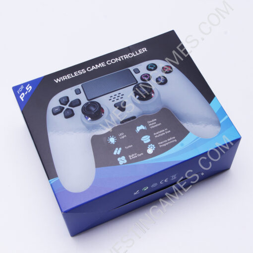 Multi-function Wireless Gamepad with Asymmetric Dual Motor Vibration,Headphone Jack and Prgrammable TP5-35137 for P5S Console