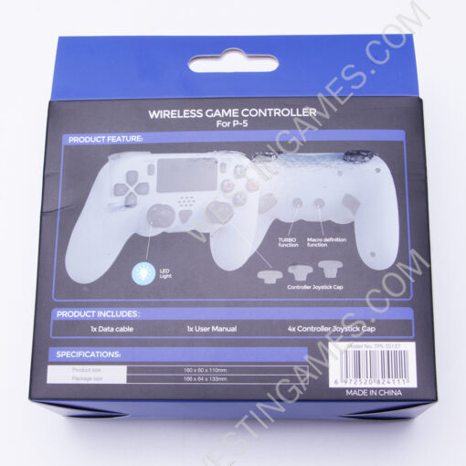 Multi-function Wireless Gamepad with Asymmetric Dual Motor Vibration,Headphone Jack and Prgrammable TP5-35137 for P5S Console - Image 2
