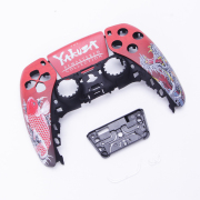 Replacement Fashion Top and Buttom with Touch Pad Housing Shell Cover for PS5 v2.0 v3.0 Controller - Yakuza