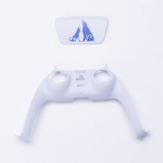 Replacement Fashion Top and Buttom with Touch Pad Housing Case Cover for PS5 v2.0 v3.0 Controller - God of War 04