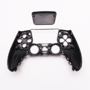 Replacement Fashion Top and Buttom with Touch Pad Housing Case Cover for PS5 v2.0 v3.0 Controller - Black Action 3 02