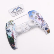 Replacement Fashion Top and Buttom with Touch Pad Housing Case Cover for PS5 v2.0 v3.0 Controller - Horizon