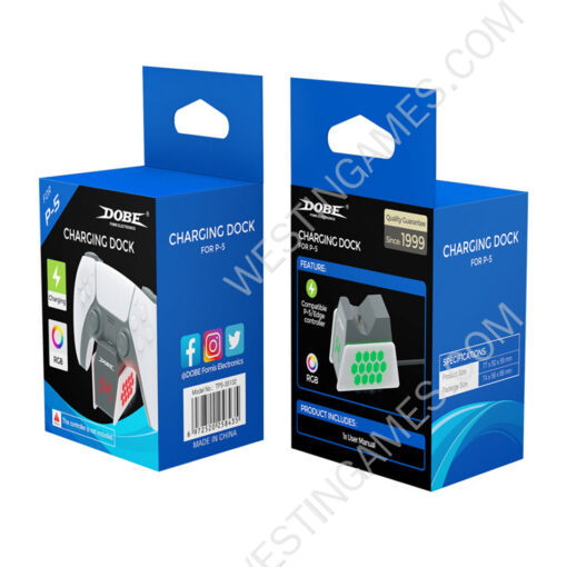 Single Slot Fast Charging Dock Stand with Breathing Indicator TP5-35132 for PS5 Edge Gamepad Controller