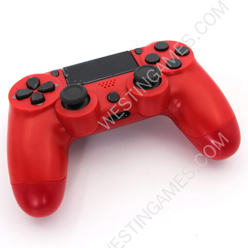 Wireless Dualshock 4 Controller without Logo for Playstation 4 PS4 Slim Pro - Red