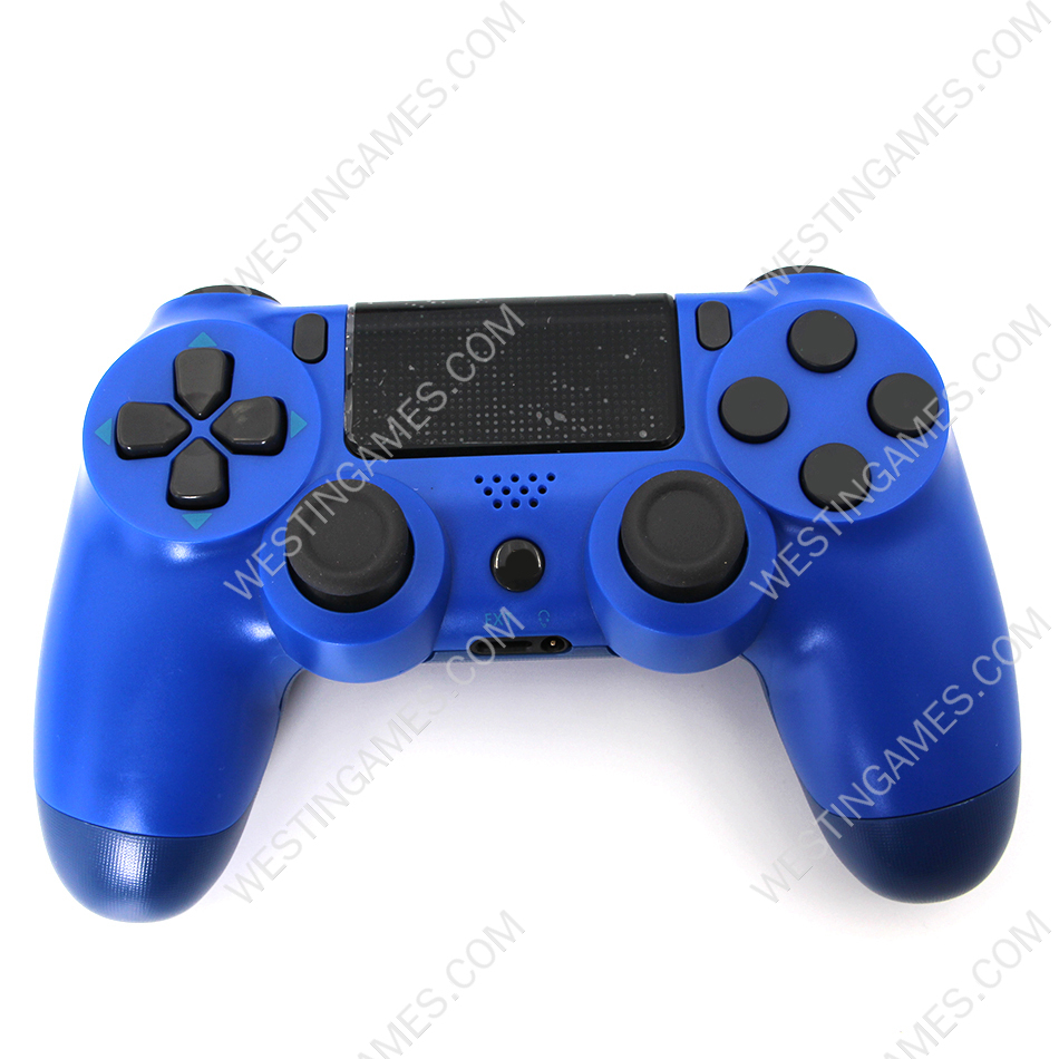 Wireless Dualshock 4 Controller without Logo for Playstation 4 PS4 Slim Pro - Blue - Image 3