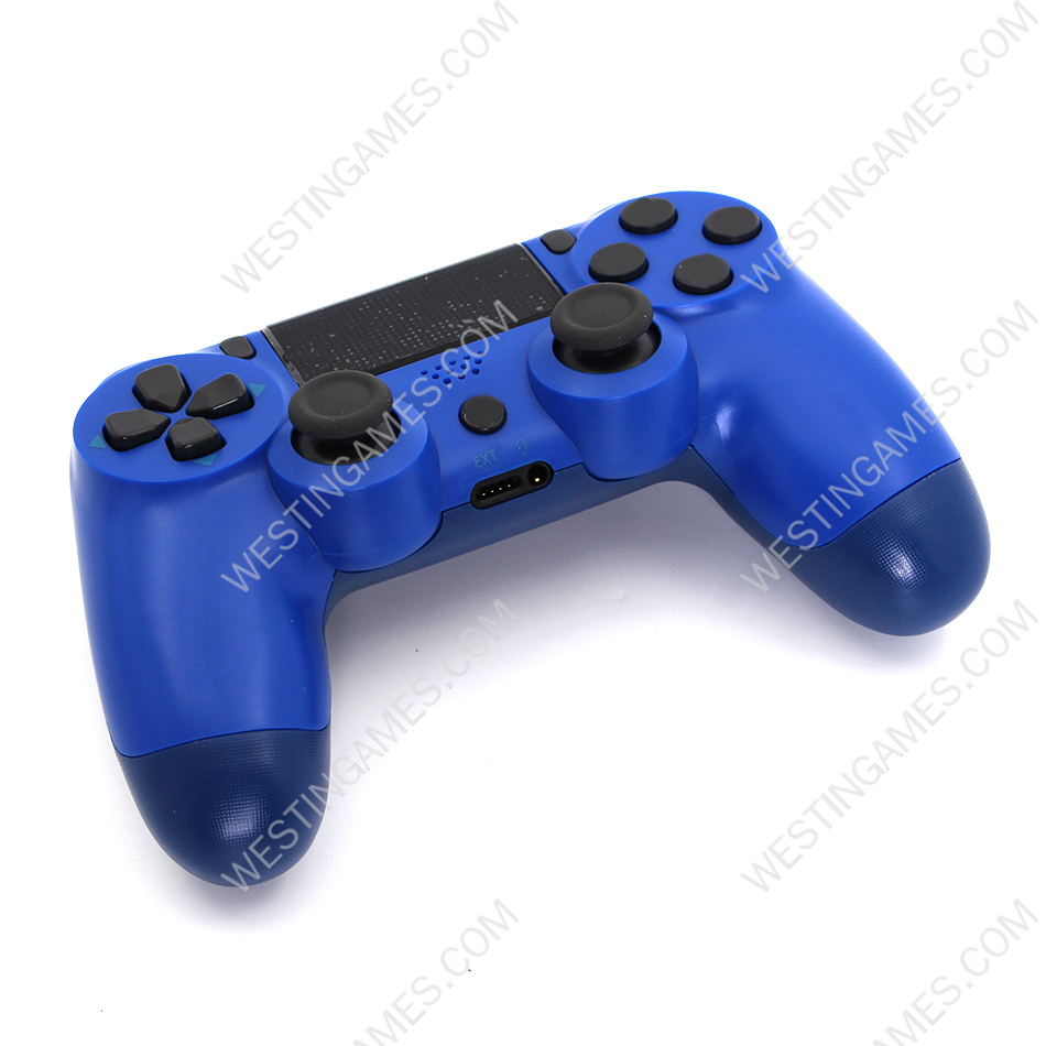 Wireless Dualshock 4 Controller without Logo for Playstation 4 PS4 Slim Pro - Blue - Image 6