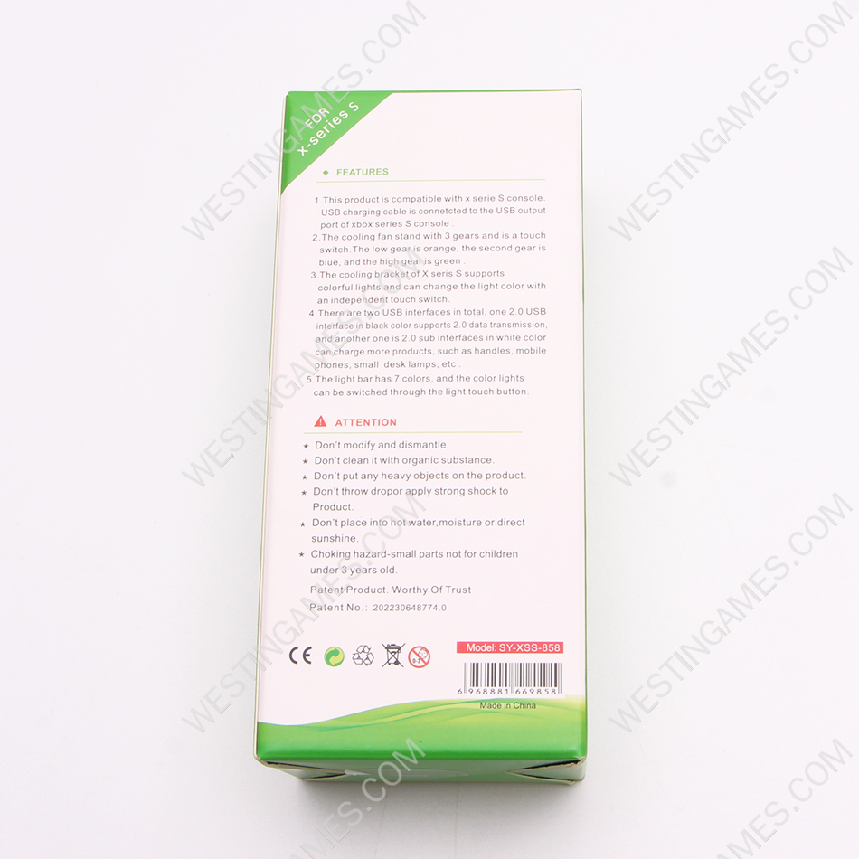 2in1 Vertical Cooler Cooling Base Stand with LED RGB Light for XBOX Series s Console - Image 2