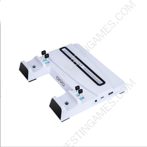Multi-Funtion Cooling Stand with Controller Charging and 4pcs Type-c Charger Adapter for PS5 DE / UHD Console