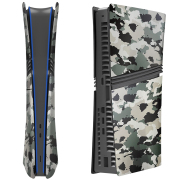 Replacement Limited Shockproof ABS Replacement Shell Cover for PS5 DE System - Camouflage Grey