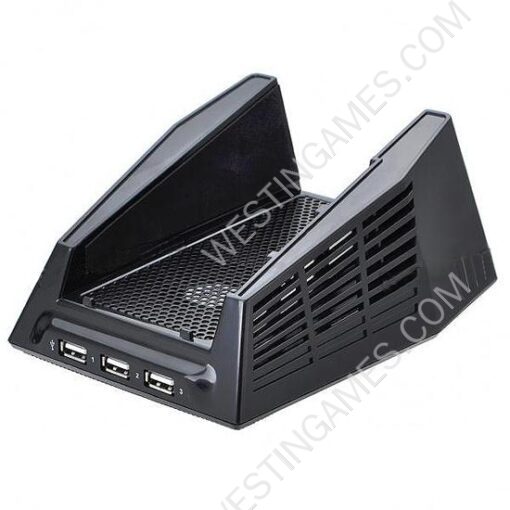 USB Powered 2-Mode Cooling Fan External Stand with USB 3-Port Hub for Xbox360 Slim - Image 2