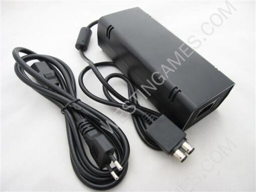 Designer's Black Power Brick Supply Ac Adapter 135W for Microsoft XBOX 360 Slim (EU Plug)