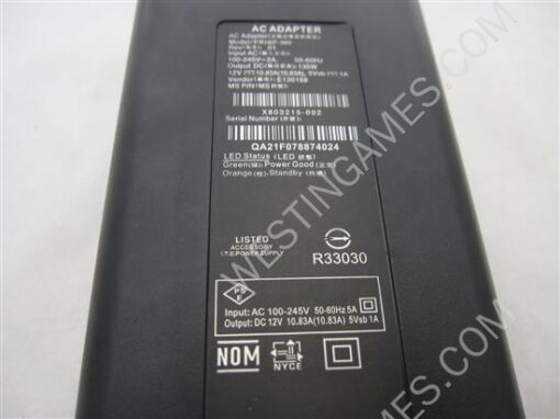 Designer's Black Power Brick Supply Ac Adapter 135W for Microsoft XBOX 360 Slim (EU Plug) - Image 4