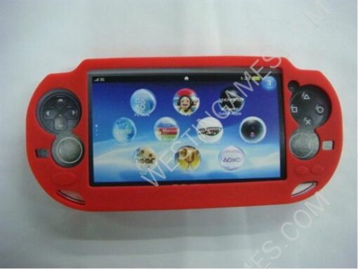 Silicon Case for Playstation PS Vita Console - Red (Nude Packs) - Image 2