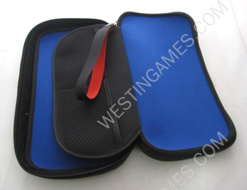Protective Soft Case Cloth Bag for WII U Gamepad - Black/Blue - Image 2