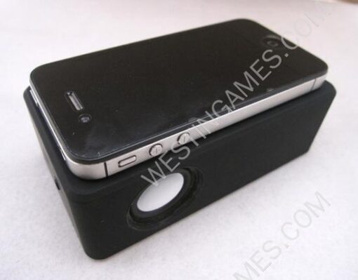 Wireless Interaction Audio Amplifying Speaker for iPhone 4S/HTC/Samsung & Other Phone -Black - Image 5