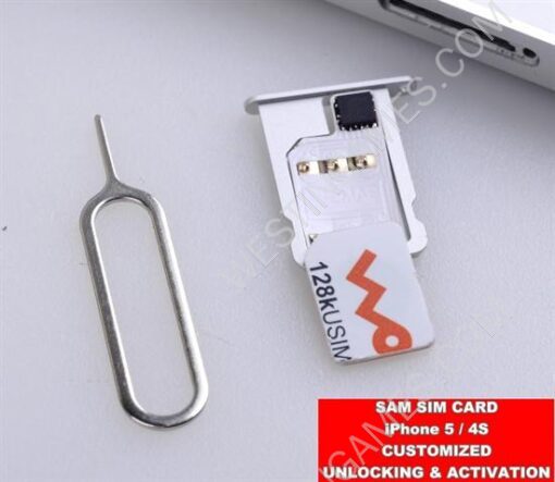 Samsim Sam Sim Unlock Sim Card with Activation Support iPhone 5/4S iOS 6.12 WCDMA 3G - Image 3
