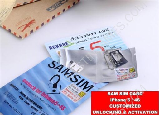 Samsim Sam Sim Unlock Sim Card with Activation Support iPhone 5/4S iOS 6.12 WCDMA 3G - Image 5