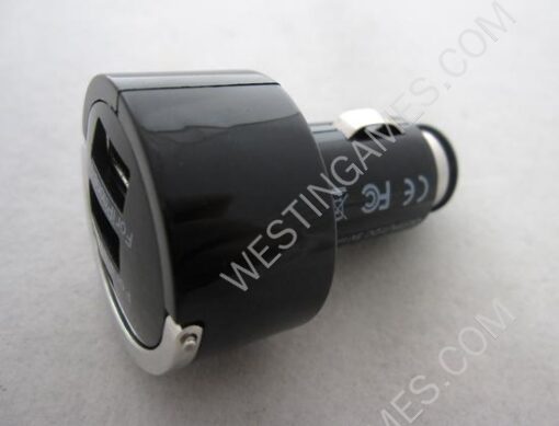 3.1A USB Mini Car Power Charger 5.2V With LED Light for iPhone/ iPad/ iPod/Smart Phone/GPS - Black - Image 2