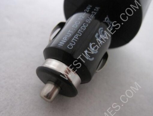3.1A USB Mini Car Power Charger 5.2V With LED Light for iPhone/ iPad/ iPod/Smart Phone/GPS - Black - Image 3