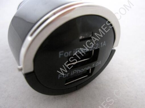 3.1A USB Mini Car Power Charger 5.2V With LED Light for iPhone/ iPad/ iPod/Smart Phone/GPS - Black - Image 4
