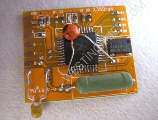 X360Run 1.0 Glitcher Yellow Board with 96MHZ Crystal Oscillator Build for All XBOX360 Slim