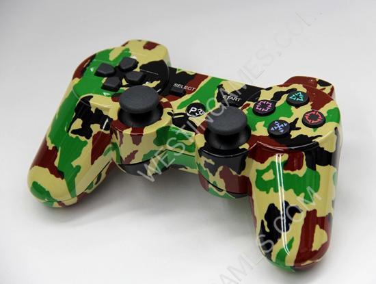 Bluetooth Wireless Controller New Blister Packing for PS3 - Jungle Camouflage #1 (NEUTRAL) - Image 2
