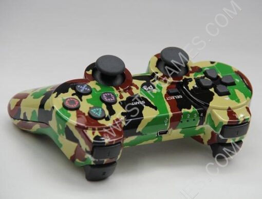 Bluetooth Wireless Controller New Blister Packing for PS3 - Jungle Camouflage #1 (NEUTRAL) - Image 3