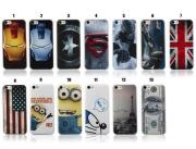 Relief Pattern Thin Protecting Cover Case For iPhone 5C - 13 Themes