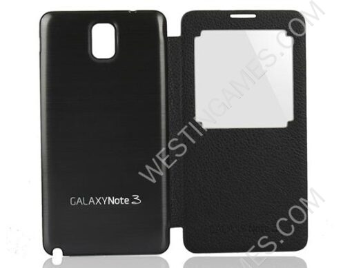 Metal Silk Housing Cover Battery Back Door Leather Case for Galaxy Note III 3 - 10 Themes - Image 3