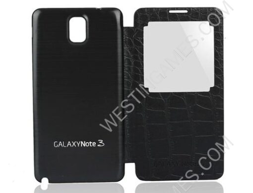 Metal Silk Housing Cover Battery Back Door Leather Case for Galaxy Note III 3 - 10 Themes - Image 4